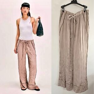 Free People All Out Wide-Leg Drawstring Pants